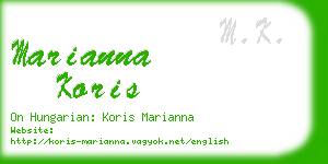 marianna koris business card